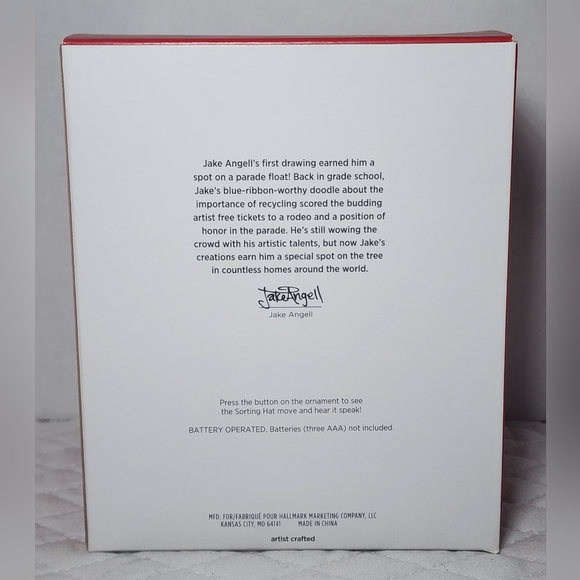 2022 Hallmark Harry Potter Sorting Hat Magic Sound & Motion Ornament MIB BNIB - Picture 2 of 5